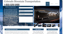 Desktop Screenshot of coloradomountaintransportation.com